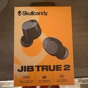 Skullcandy Jib True 2 Wireless Earbuds - Matte Black